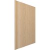 Ekena Millwork 94H x 1/4T Adjustable Wood Slat Wall Panel Kit w/ 2W Slats, Maple contains 22 Slats SWW66X94X0250MA